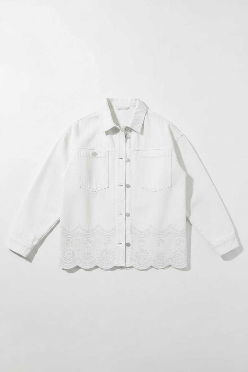 Anais Scallop Broderie Jacket