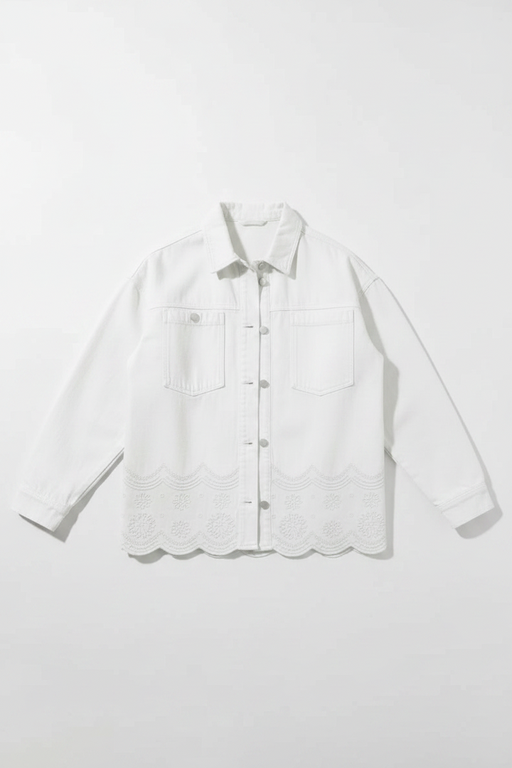 Anais Scallop Broderie Jacket