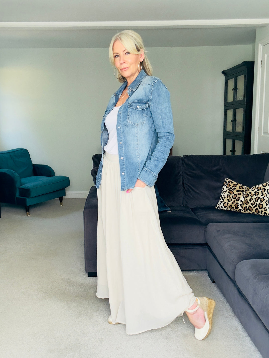 Mila Cotton Maxi Skirt