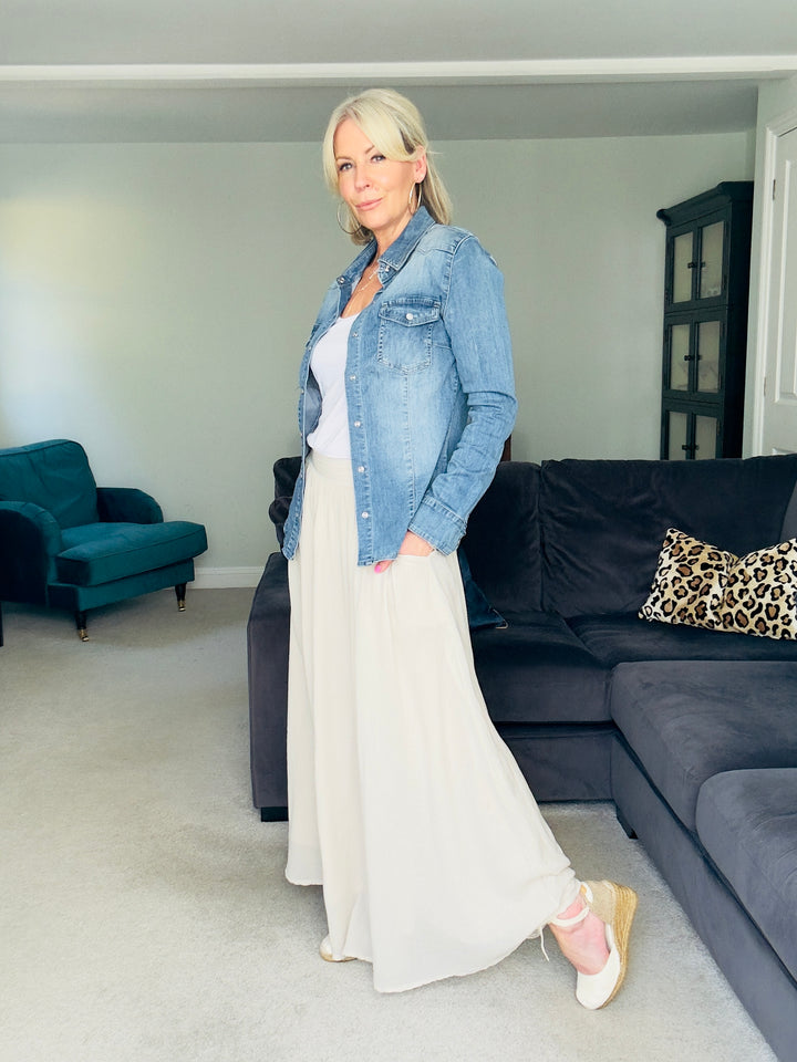 Mila Cotton Maxi Skirt