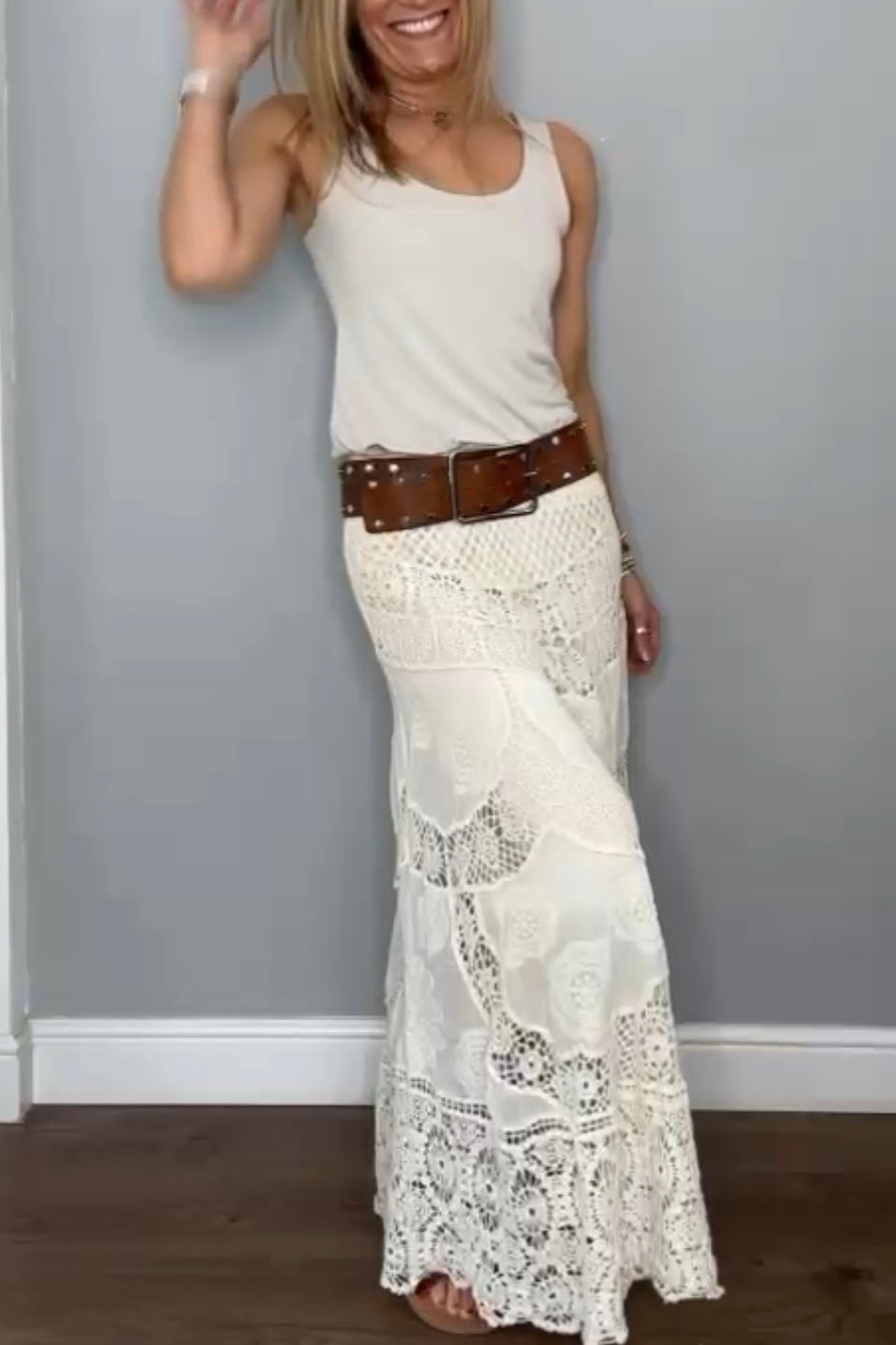 Rae Crochet Boho Skirt