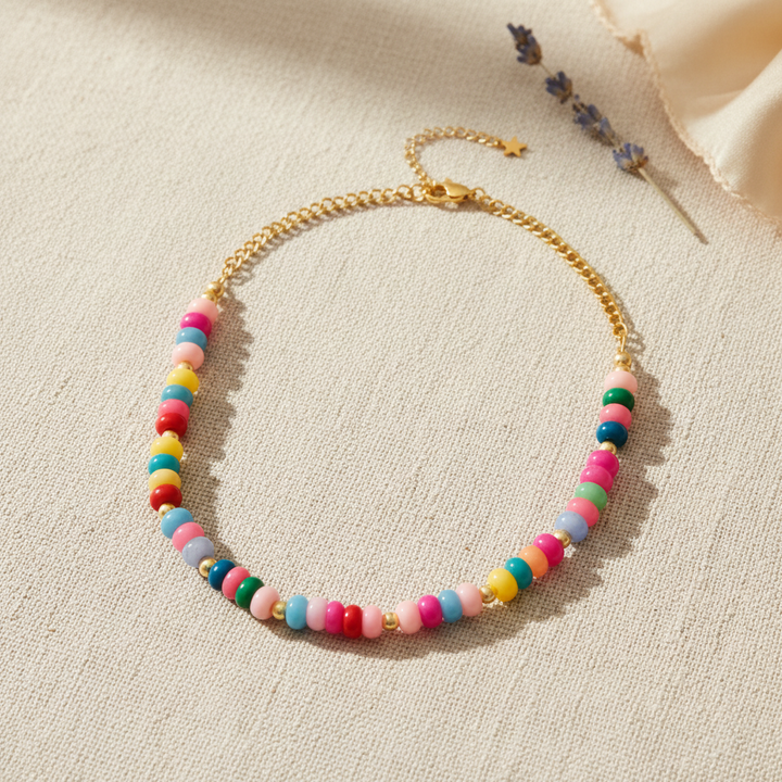 Beaded Stone Necklace