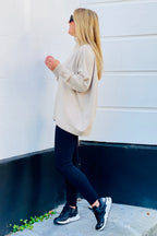 Riva Roll Neck Knit | Oatmeal