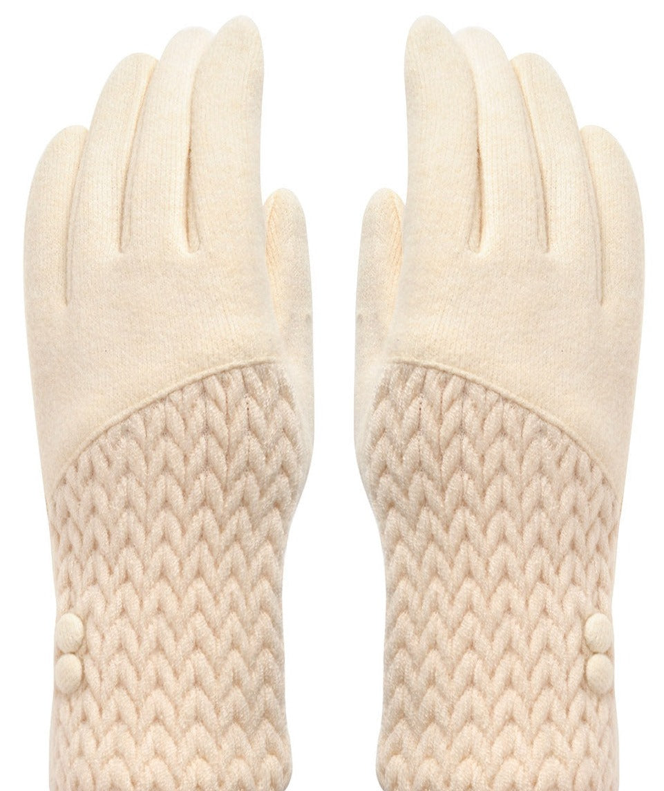 Cashmere Blend Chunky Knit Gloves | Colours to choose!