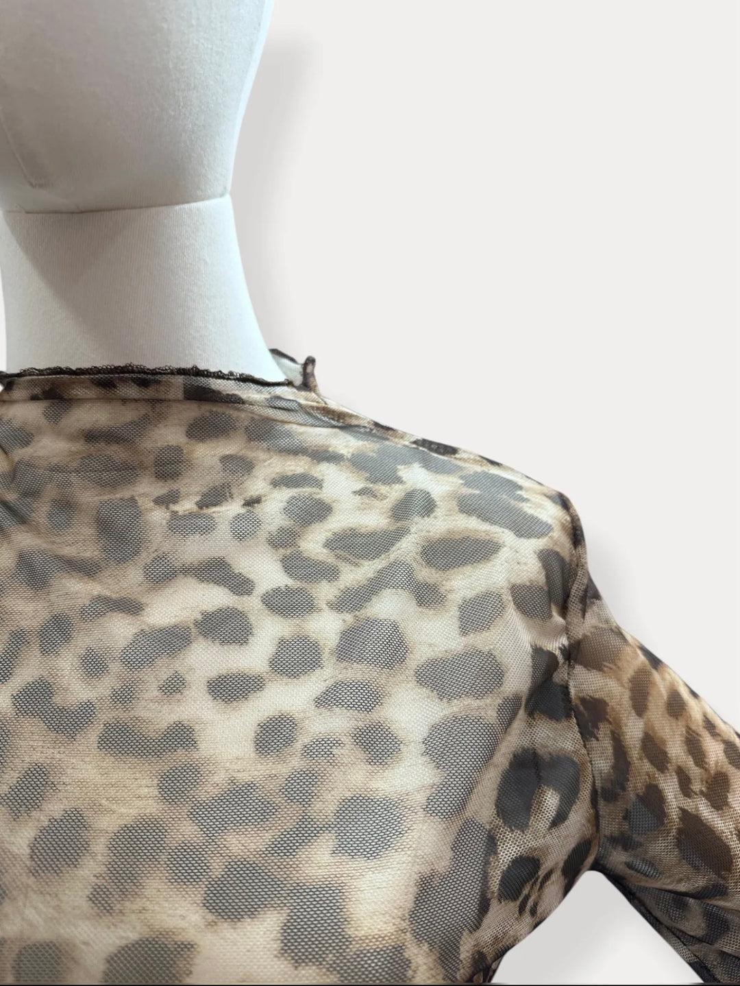 Sheer Leopard Top