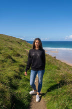 Tiger Organic Sweatshirt | Black x Black