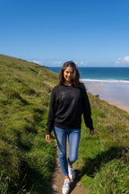 Tiger Organic Sweatshirt | Black x Black