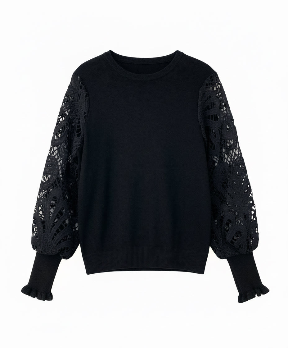 Molly Crochet Sleeve Jumper - colours to choose