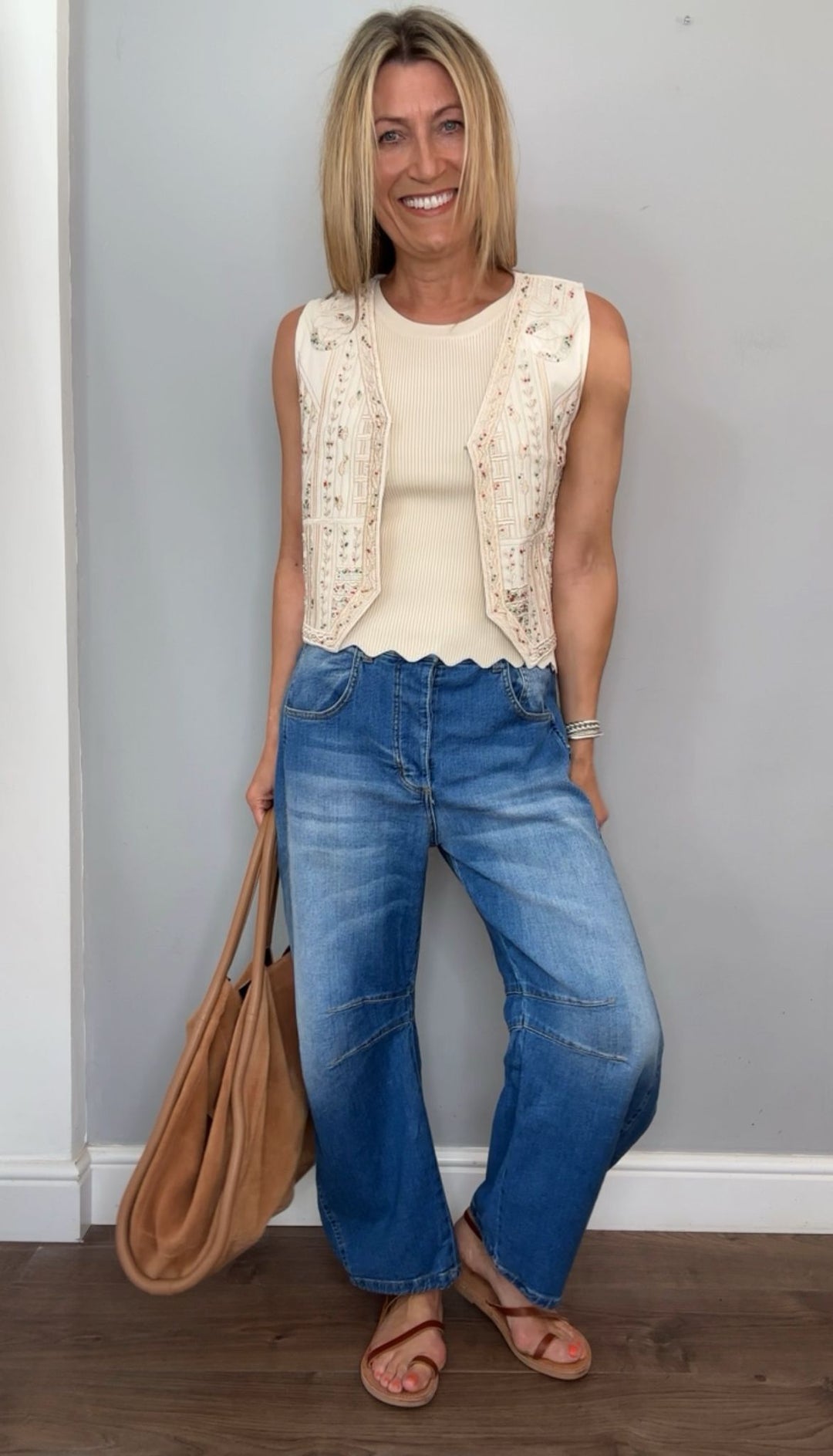 Boho Embroidered Beaded Waistcoat
