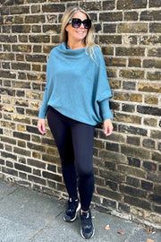 Maisie Asymmetric Jumper | Teal