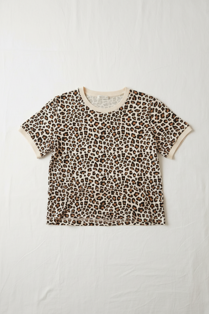 Nina Leopard Print Cotton T Shirt