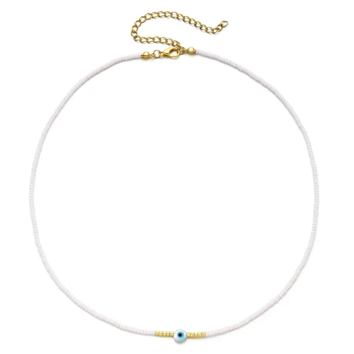 Mini Eye Miyuki Bead Necklace | Choose Your Colour!