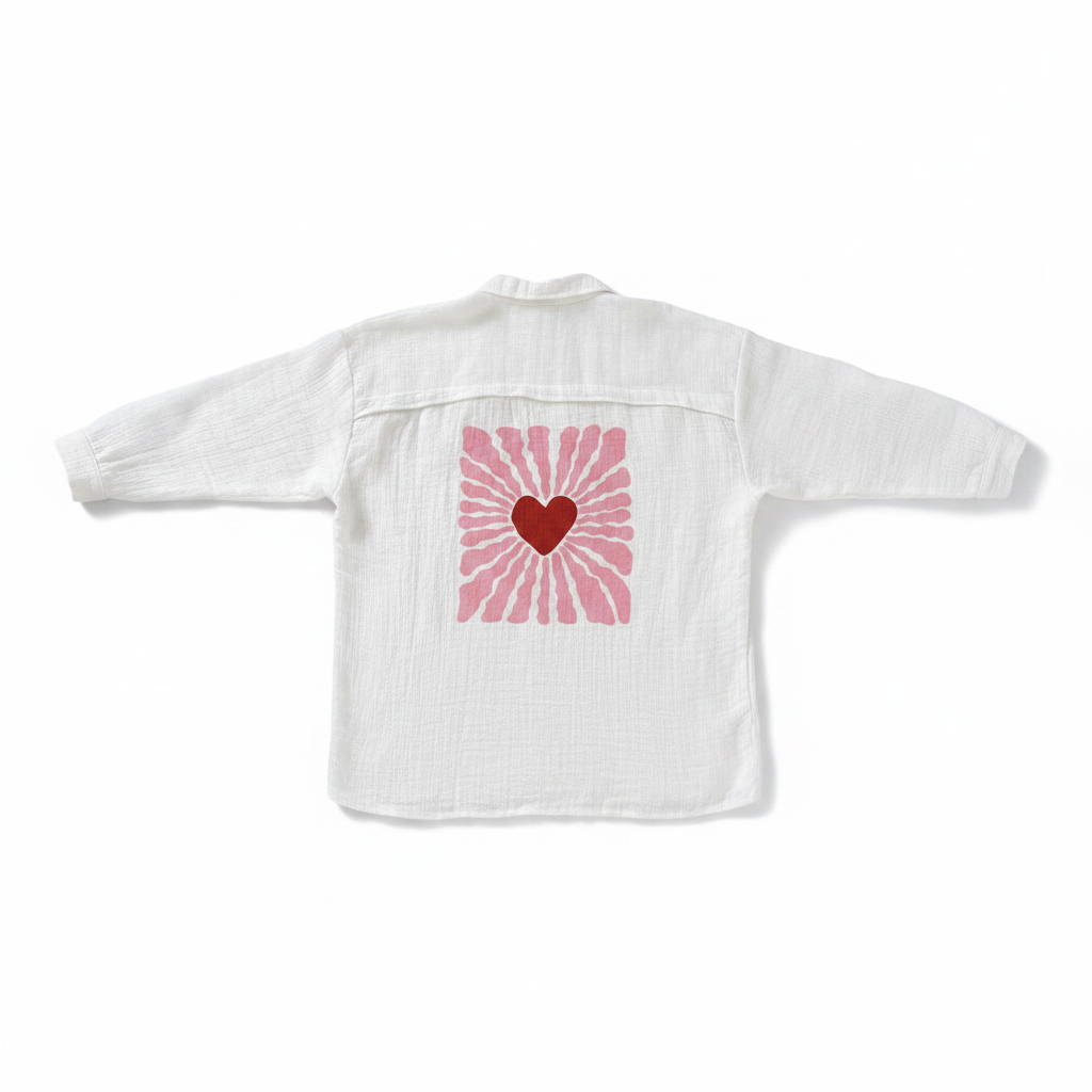 *** PRE ORDER *** Harley Heart Cheesecloth Cotton Blouse