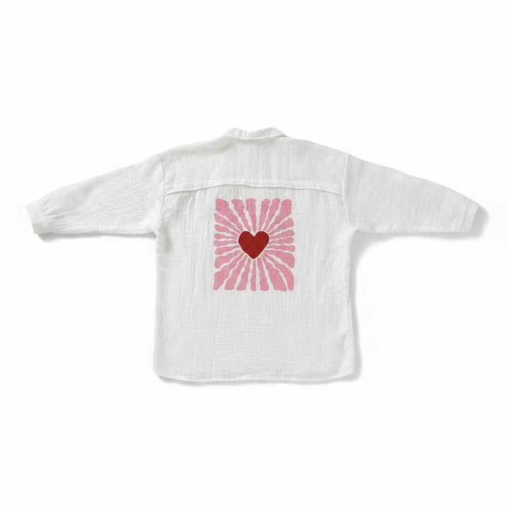 *** PRE ORDER *** Harley Heart Cheesecloth Cotton Blouse