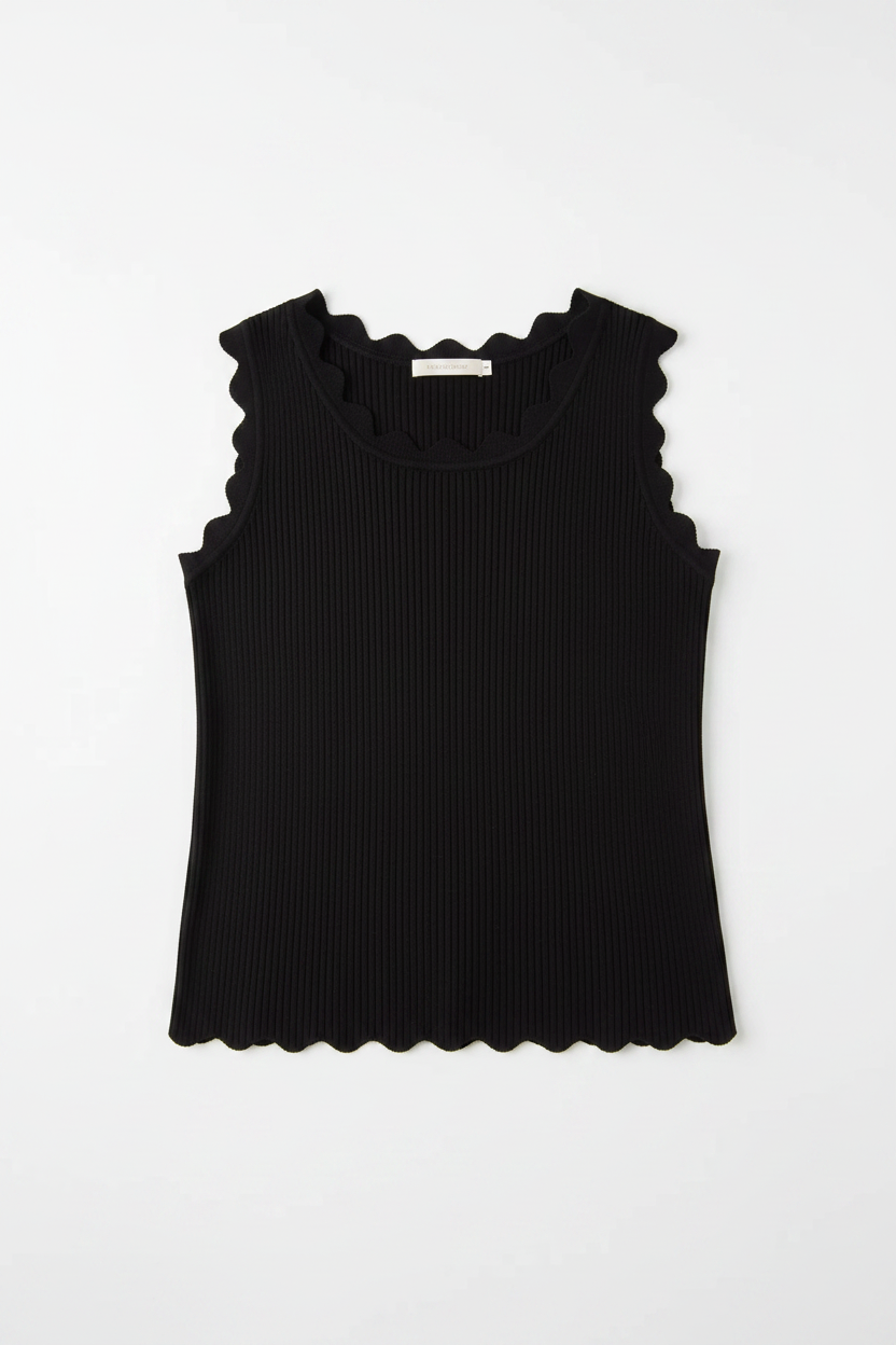 Paloma Scallop Top