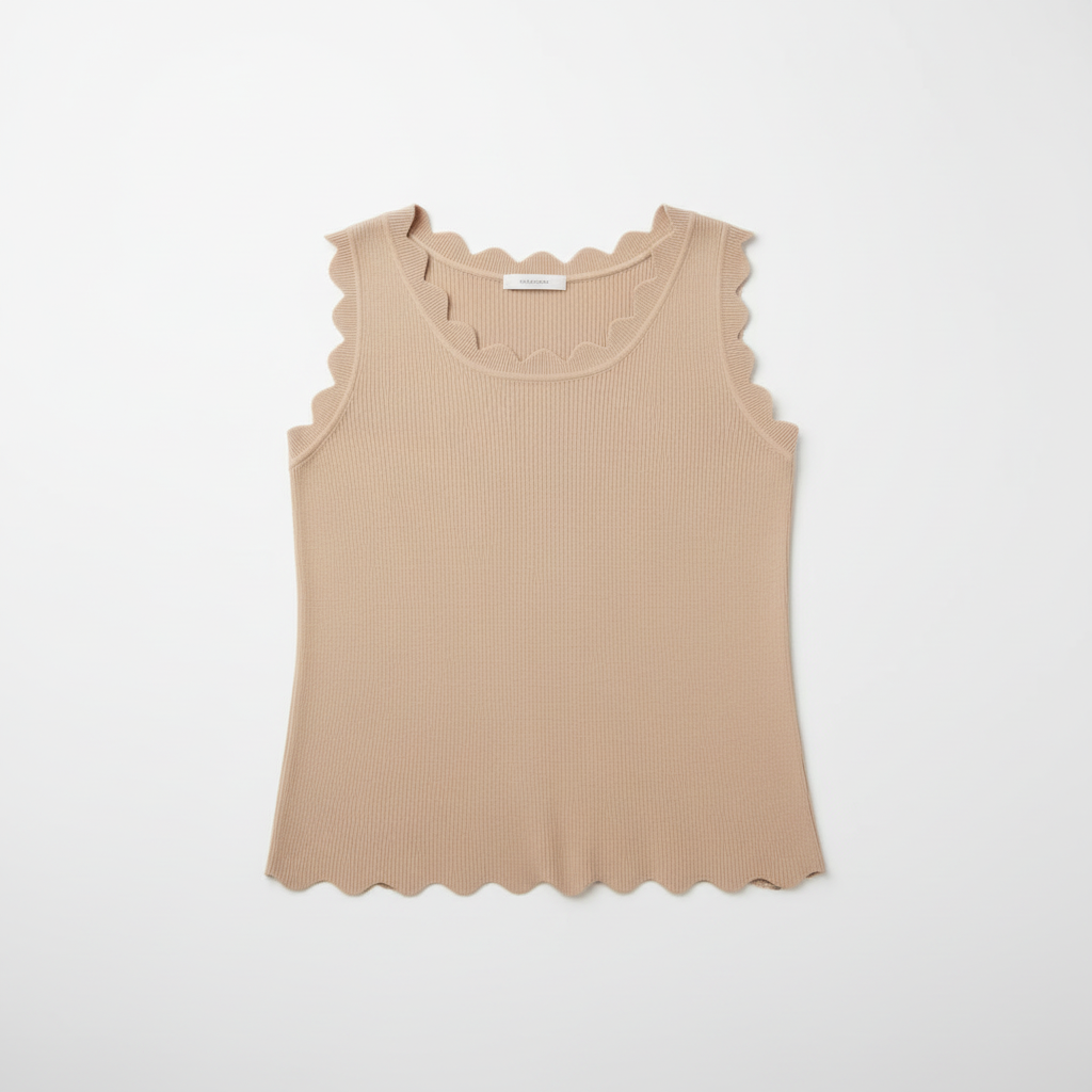 Paloma Scallop Top