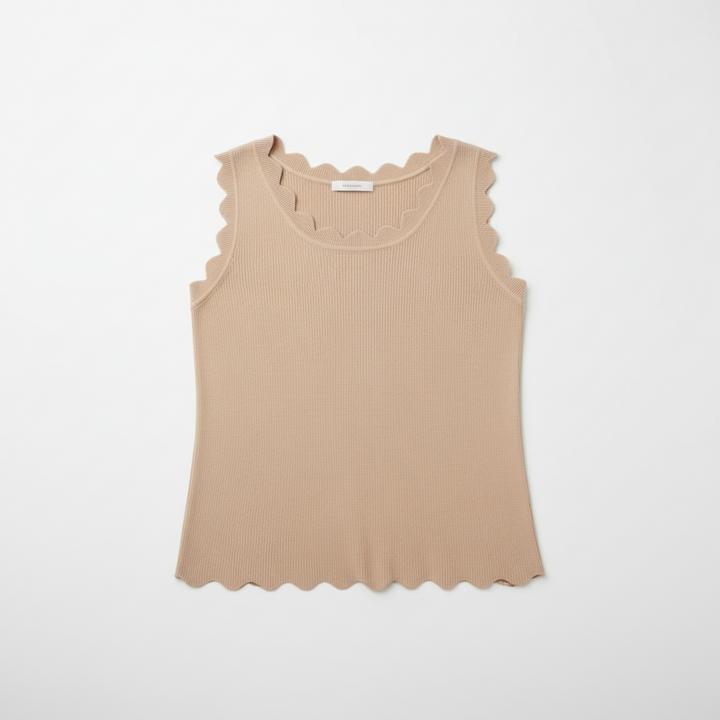 Paloma Scallop Top