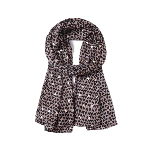 Heart Foil Scarf