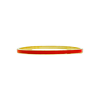 Cooper Enamel Oval Hinged Stainless Steel Bangle | 4mm Width