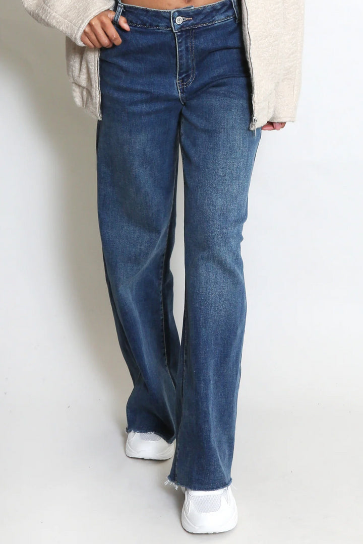 Helene Denim Jeans | Mid Wash