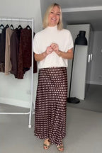 Sarah Polka Dot Skirt (Black or Chocolate)