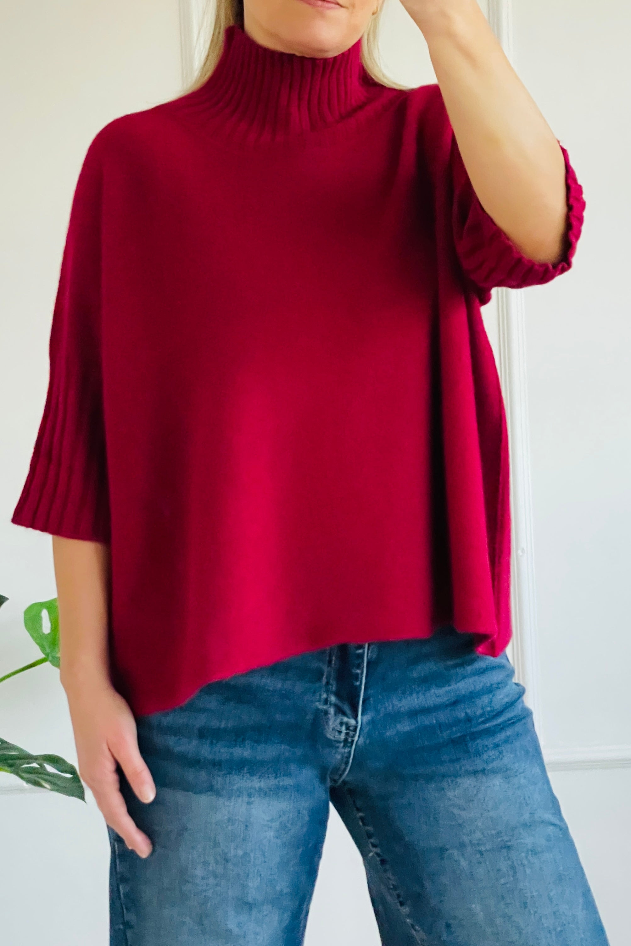 Phoebe Funnel Neck Knit Jumper