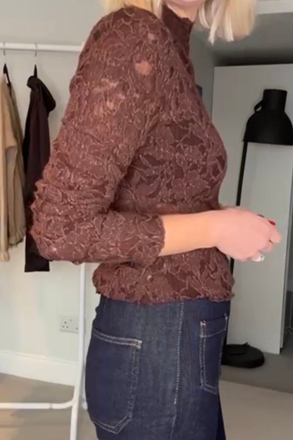 Mia Mesh Top | Chocolate