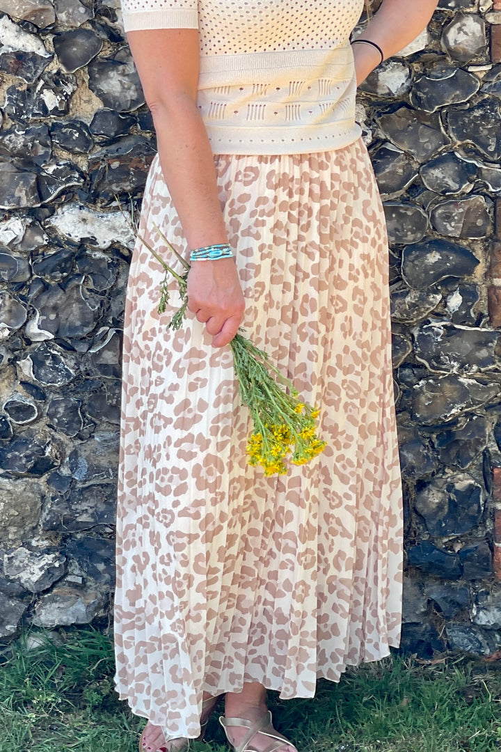 Pleated Summer Leo Maxi Skirt
