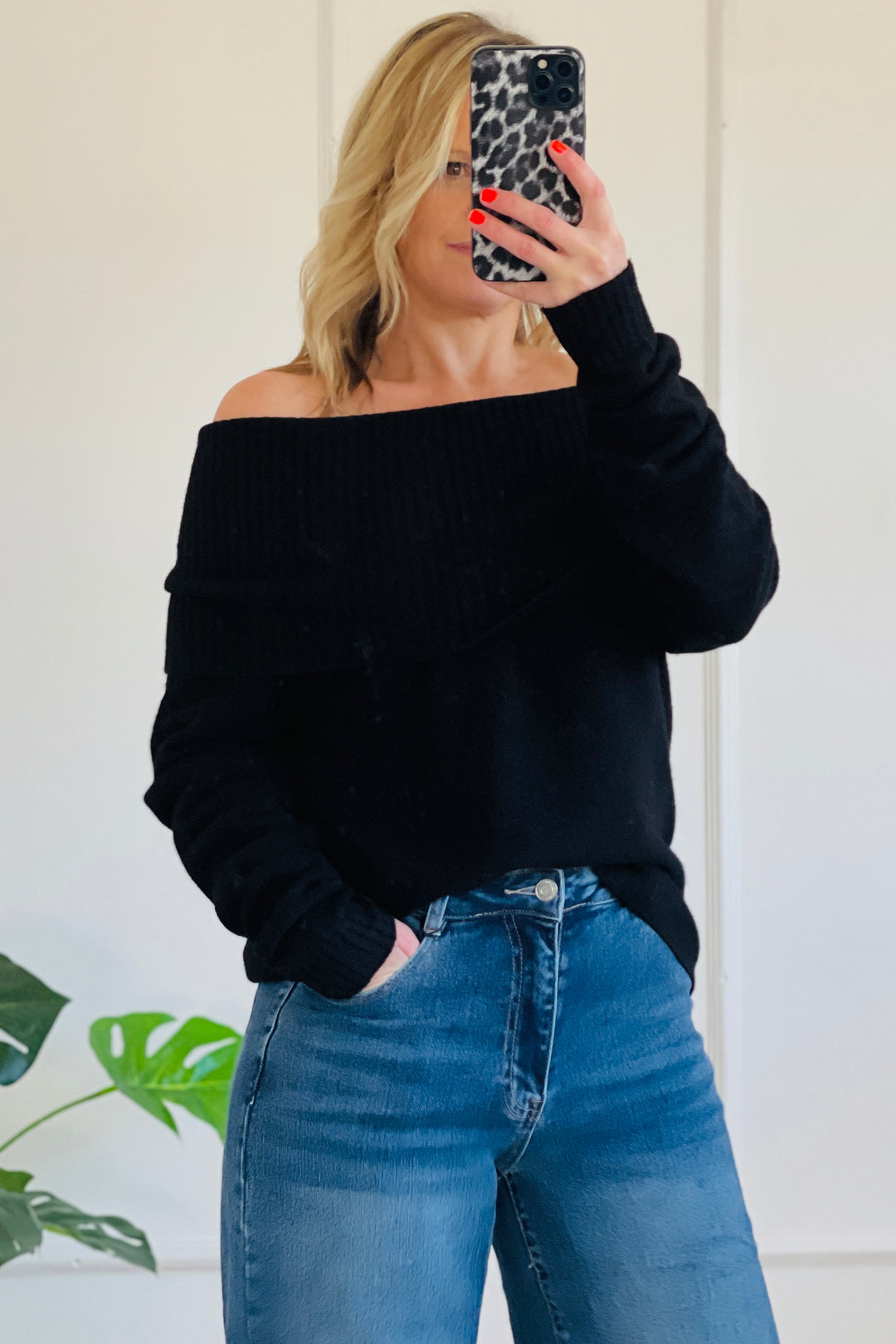 Bethany Bardot Jumper | Black