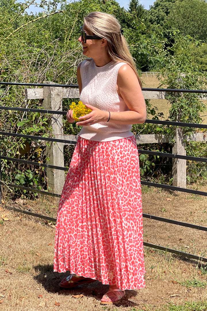 Pleated Summer Leo Maxi Skirt