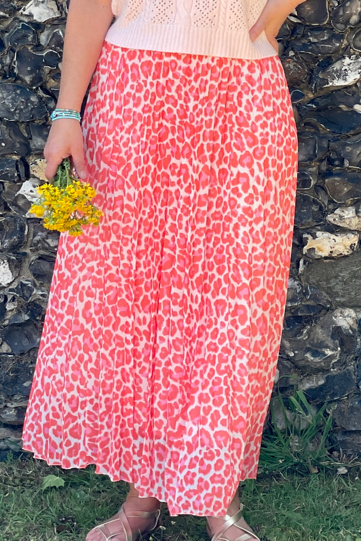 Pleated Summer Leo Maxi Skirt