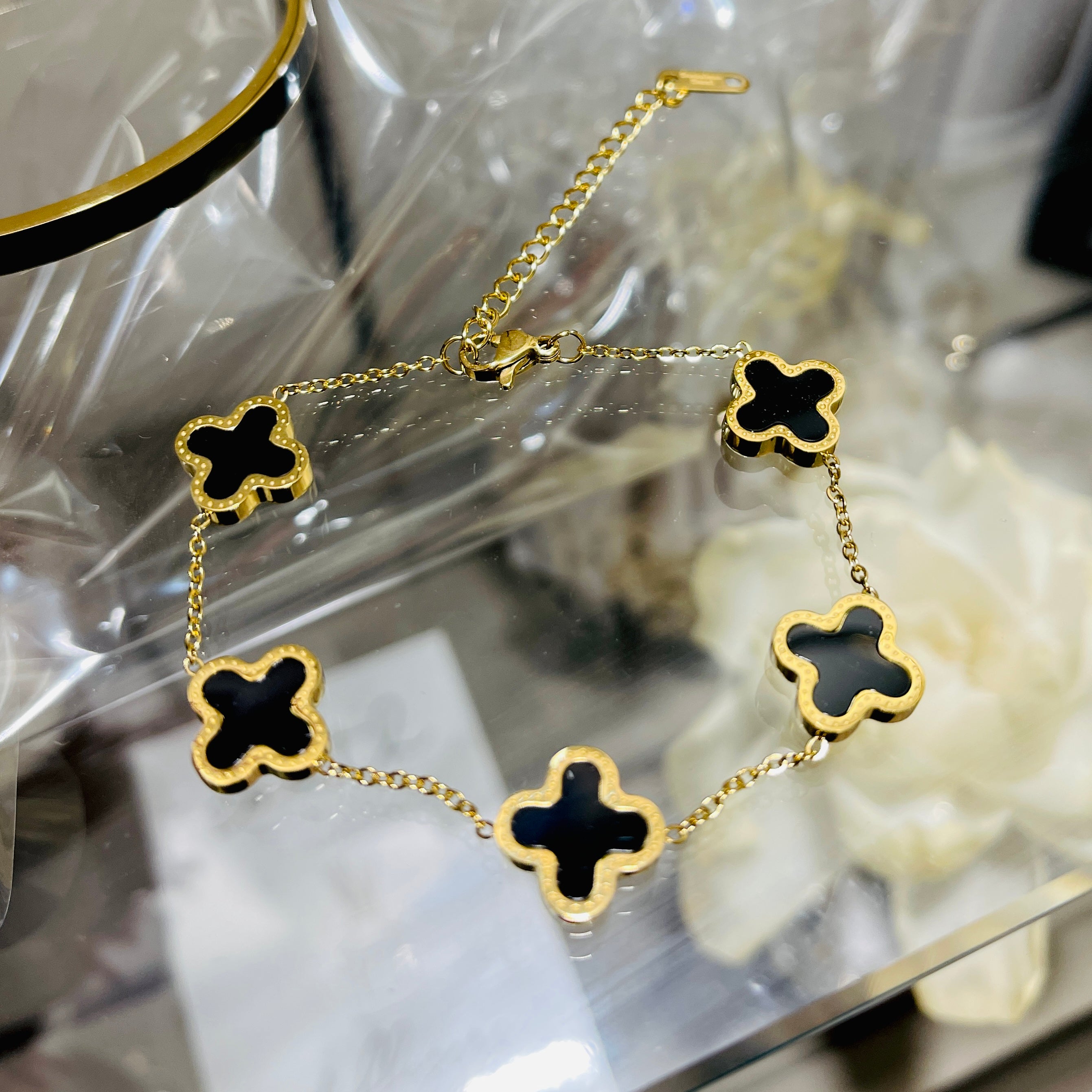 Clover Stainless Steel Bracelet