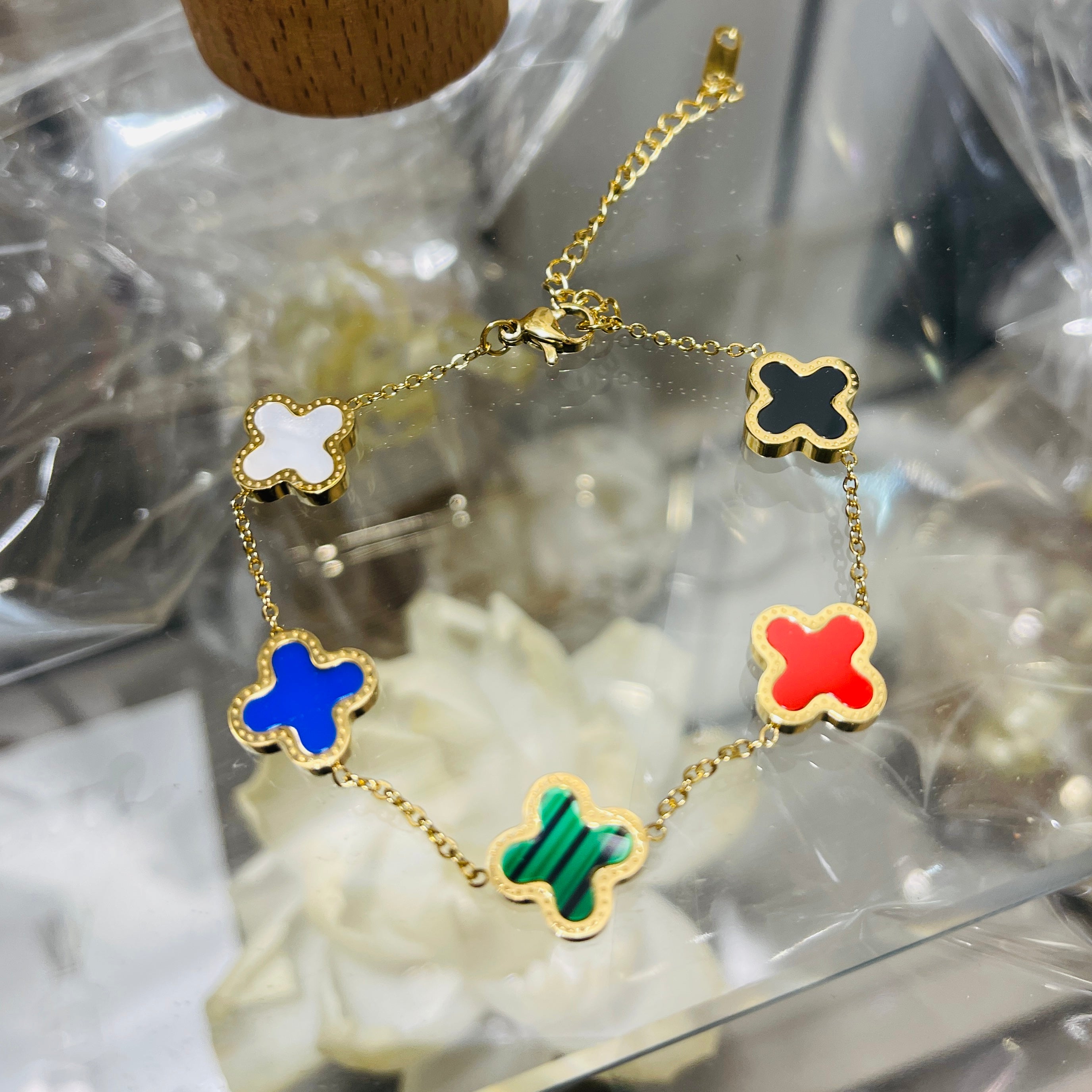 Clover Stainless Steel Bracelet