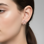 925 Silver Earrings | Wire Star Studs