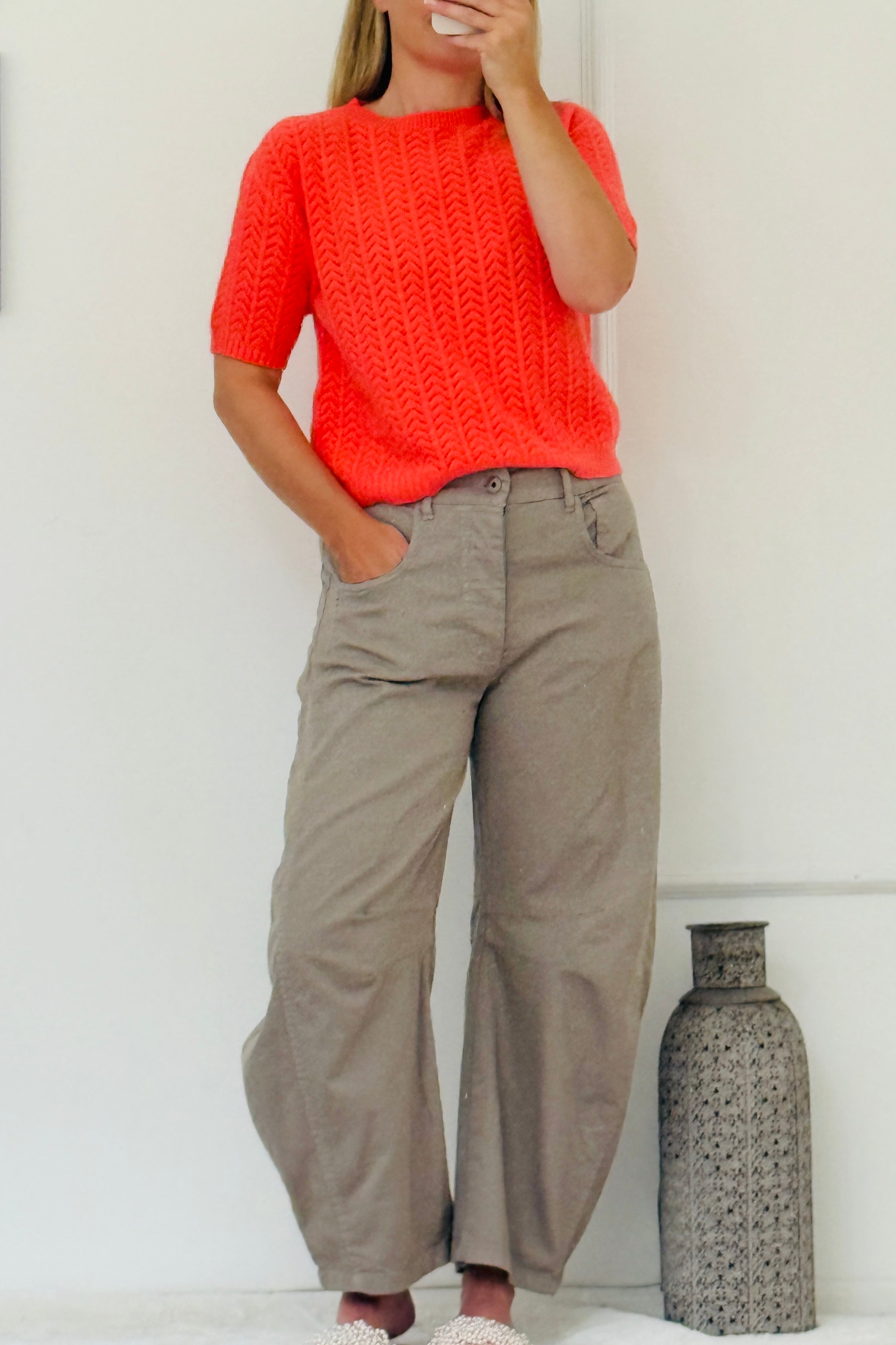 Charlotte Pointelle Top