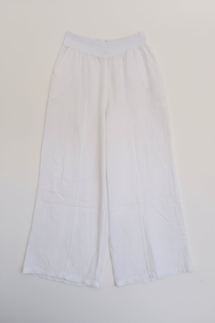 Ottilie Wide Leg Linen Trousers