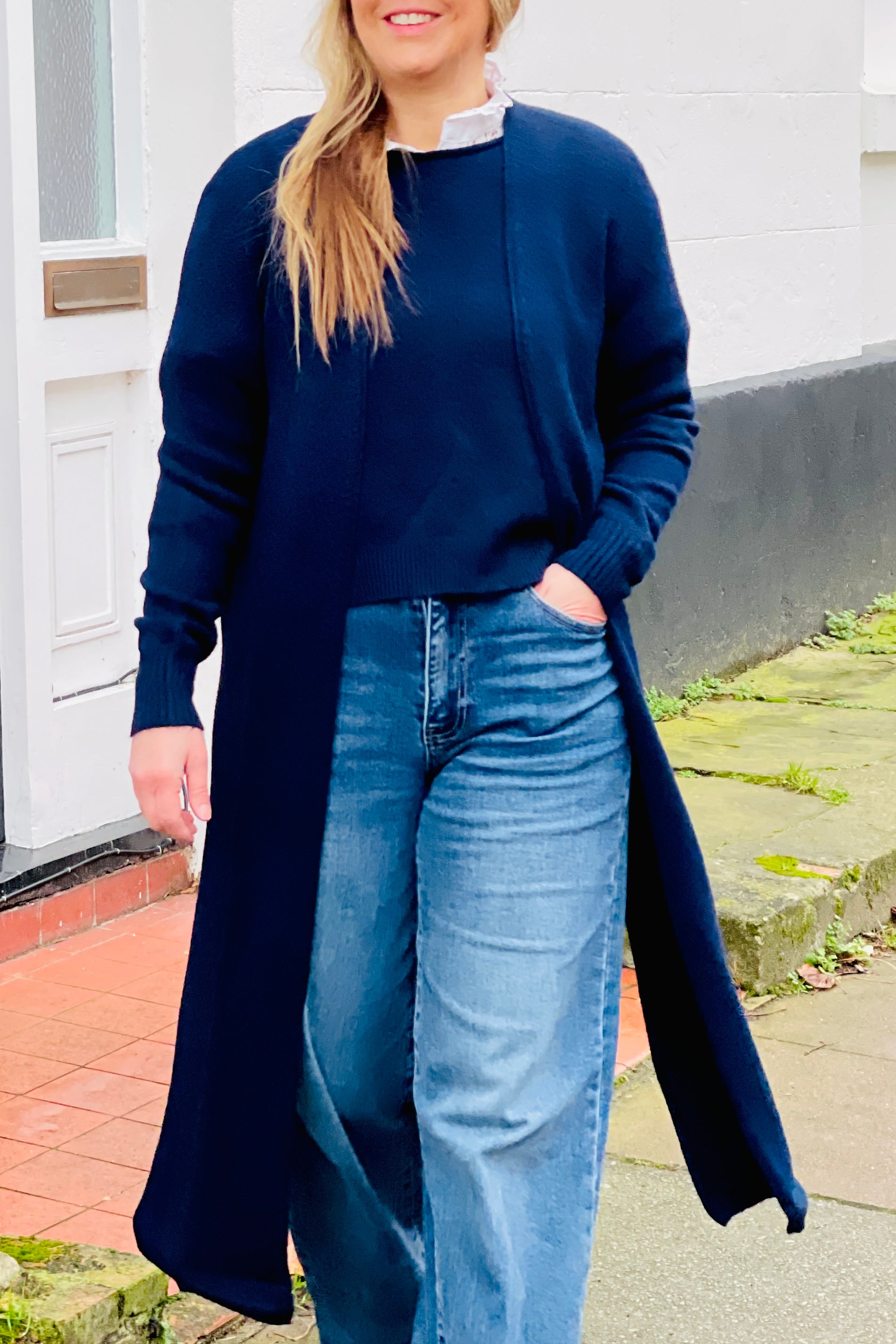 Clover Fine Knit Maxi Cardi Cardigan