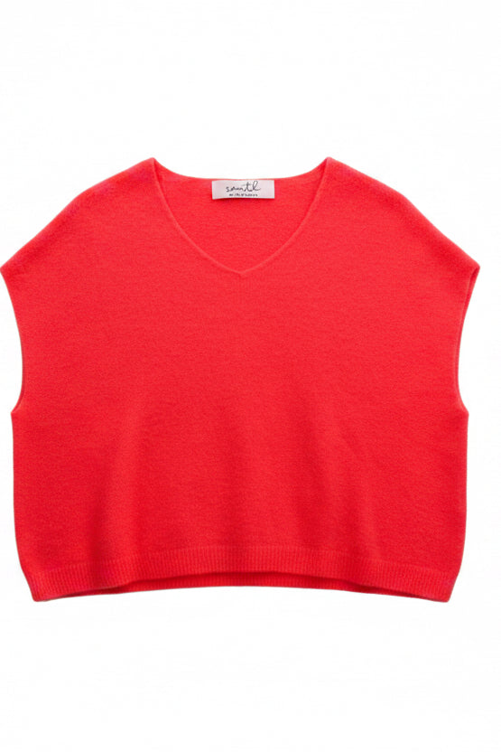 Ashcroft Alpaca Fine Knit Jumper | Neon Coral