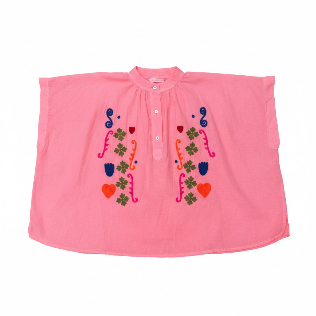 Letty Neon Coral Blouse