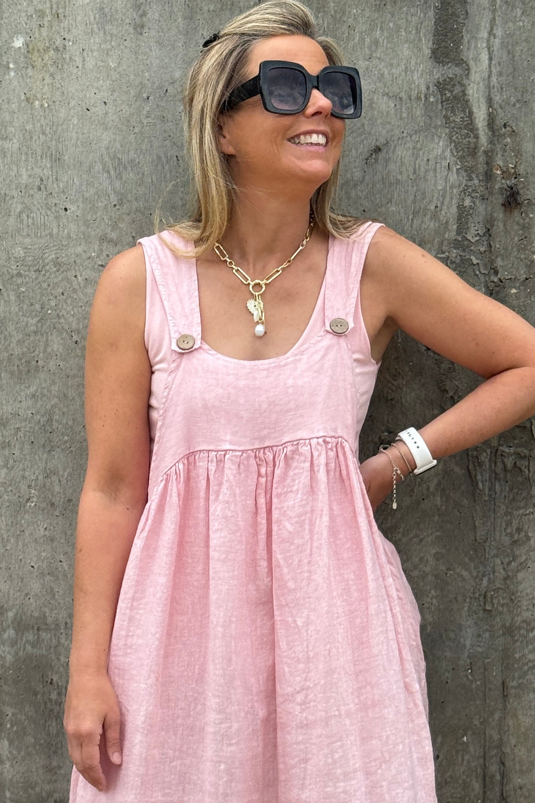 Sophia Linen Dress