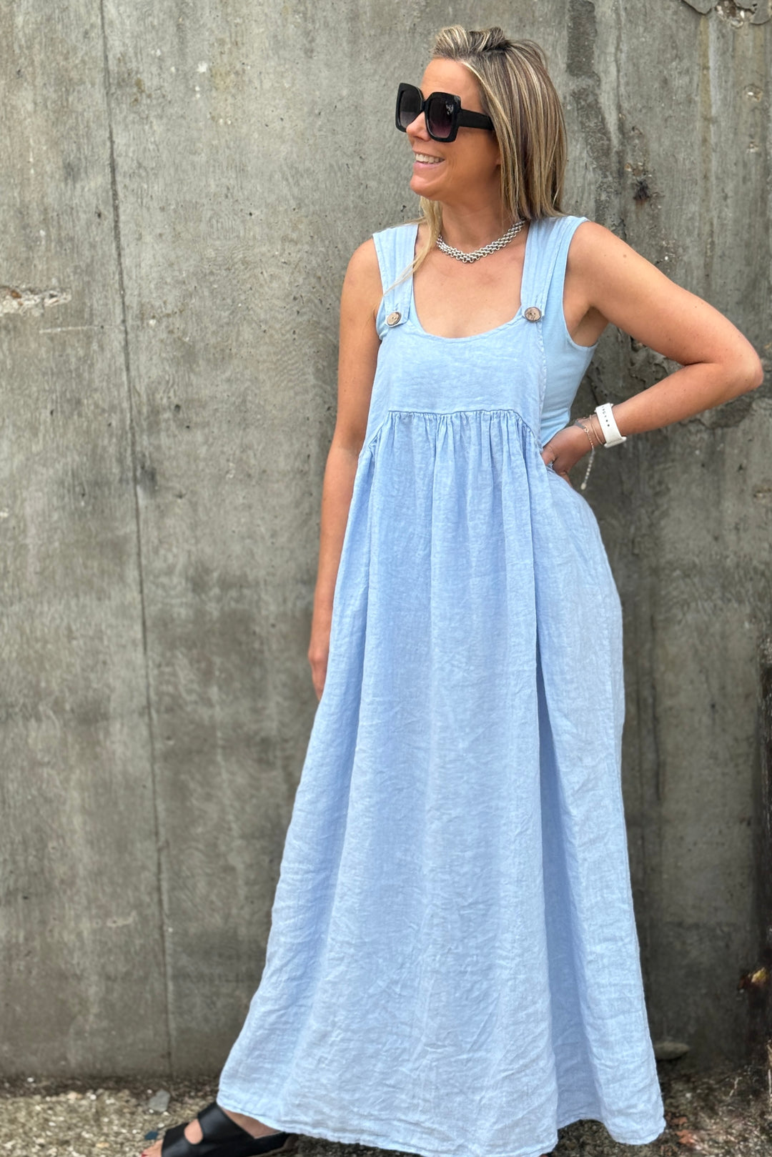 Sophia Linen Dress