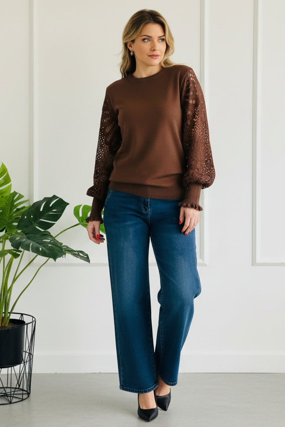 Molly Crochet Sleeve Jumper