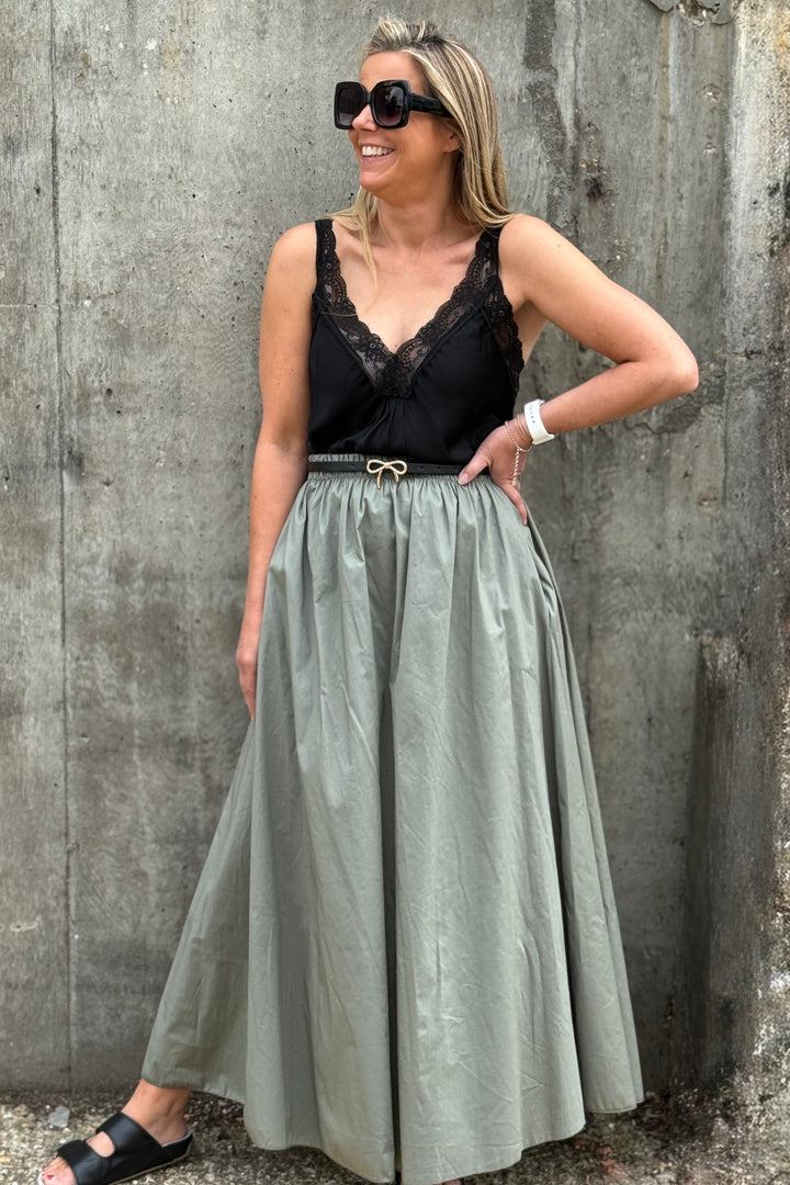 Laurel Cotton Maxi Skirt