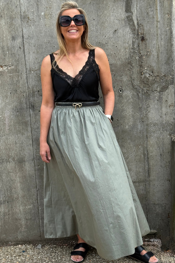 Laurel Cotton Maxi Skirt