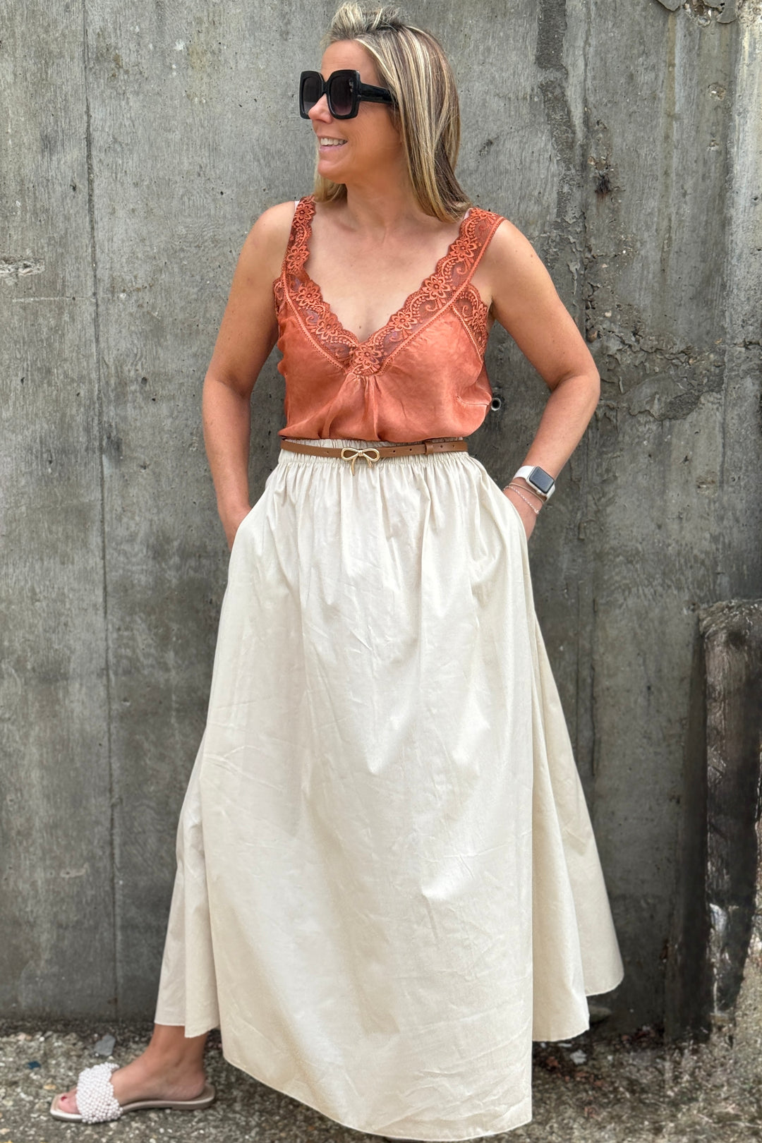 Laurel Cotton Maxi Skirt