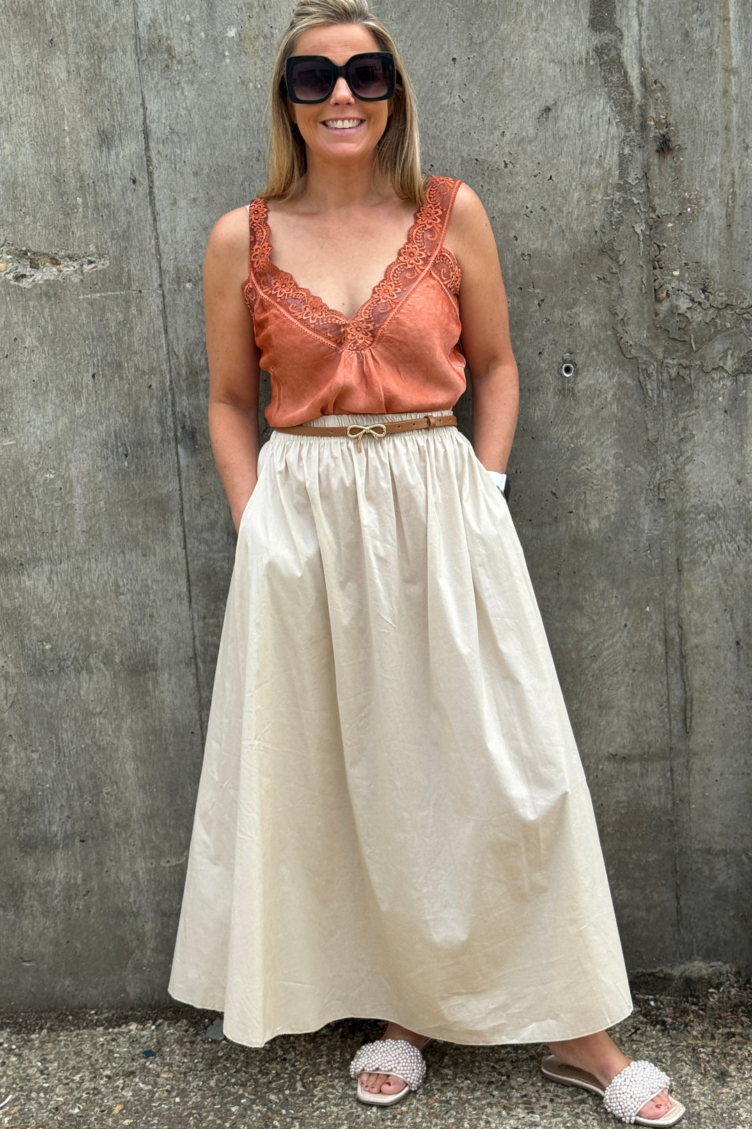 Laurel Cotton Maxi Skirt