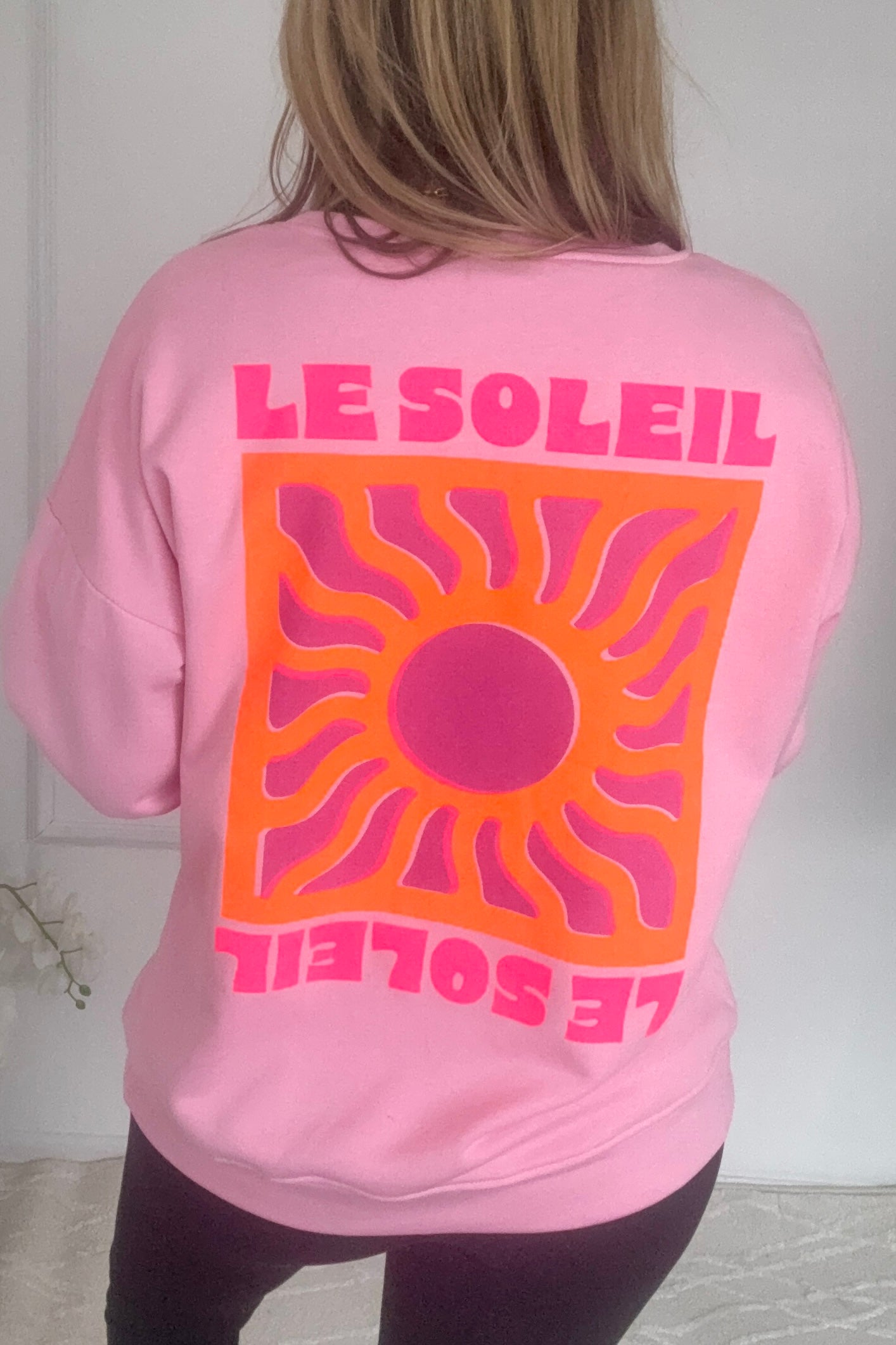 Soleil Sweatshirt (Pink with Neon Pink)