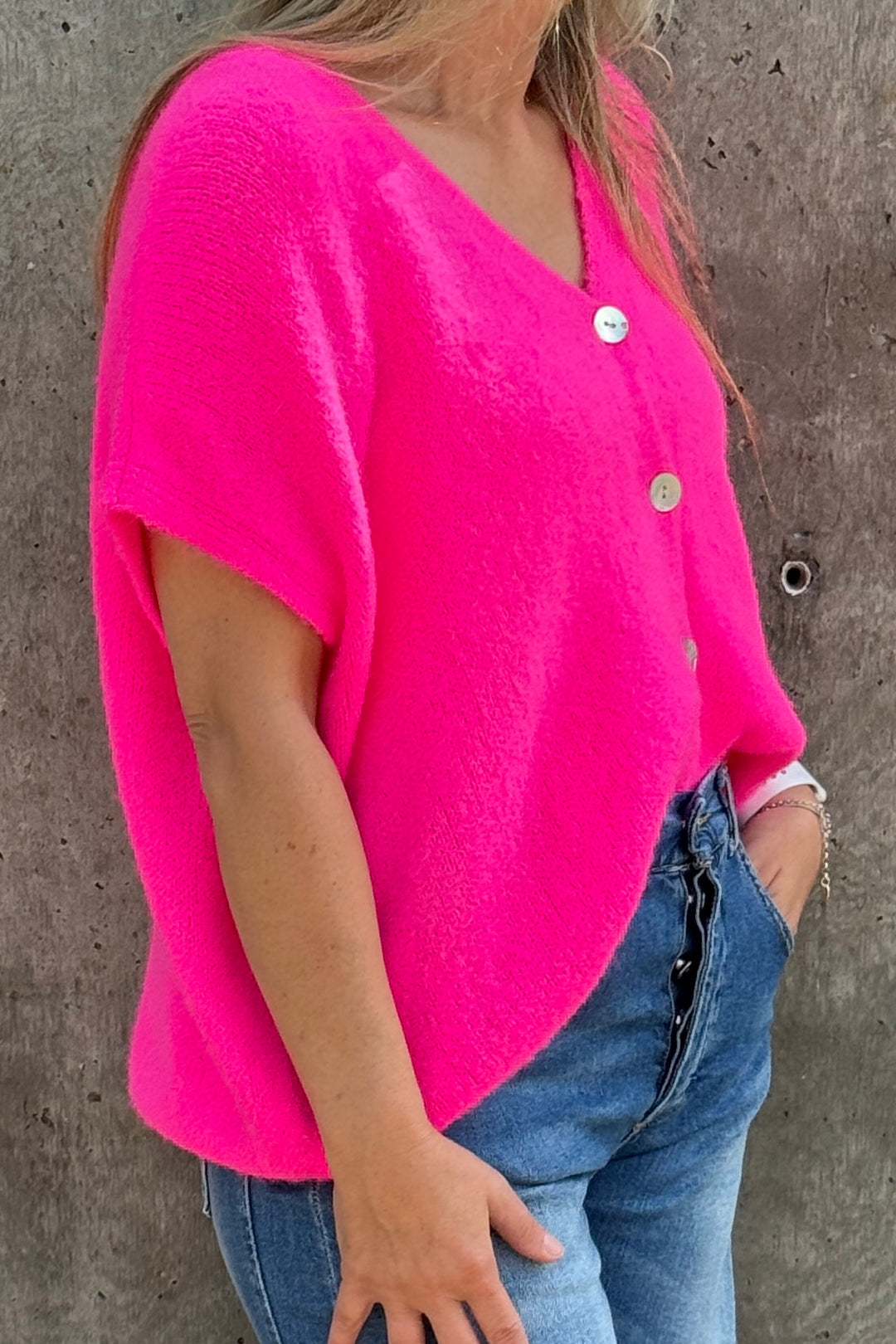 Joanie Alpaca Sleeveless V Neck Cardigan