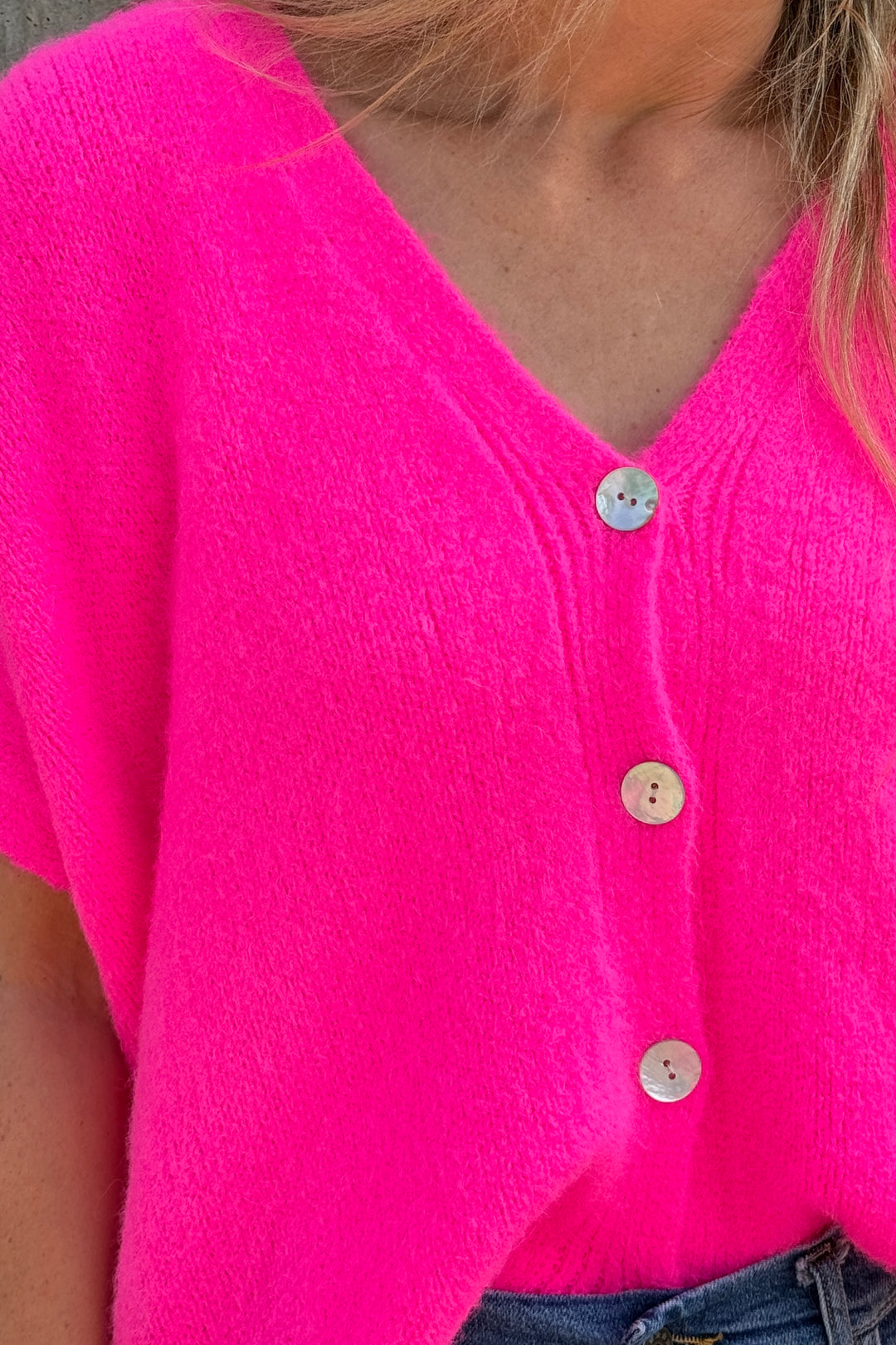 Joanie Alpaca Sleeveless V Neck Cardigan
