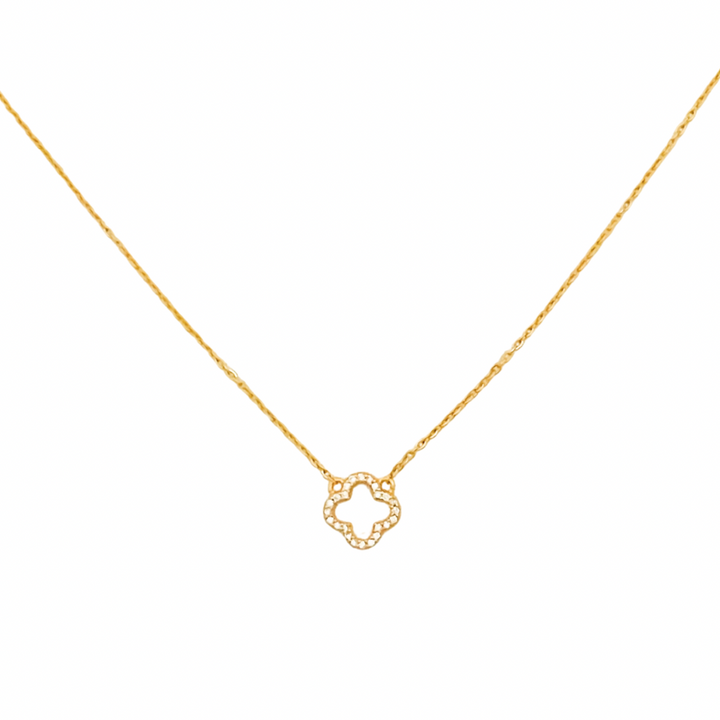 Clover Crystal Necklace